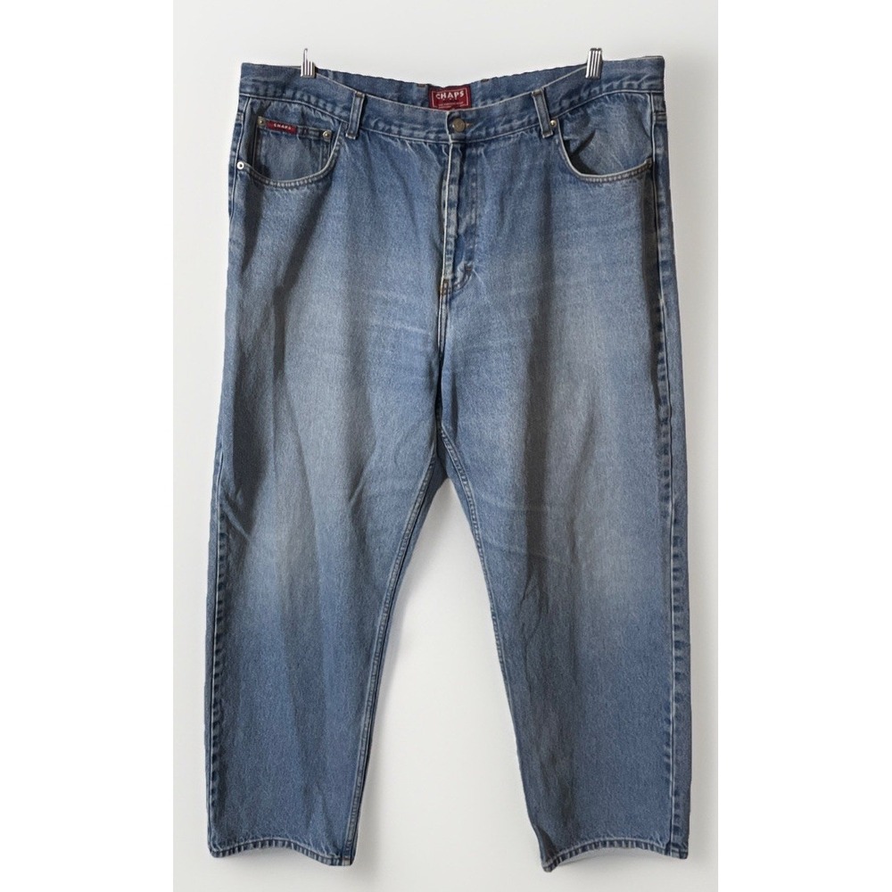 Chaps Ralph Lauren Wide Leg Baggy Denim‎ Jeans Men's Size 40x30 Vintage